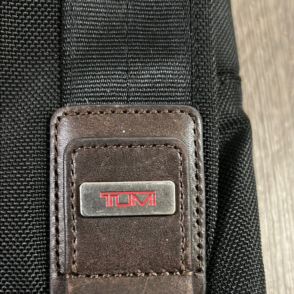 TUMI Alpha Bravo Beale Black and Brown Crossbody Bag - Picture 8 of 16